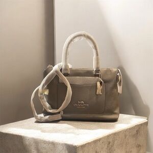 Coach Silver Leather Satchel